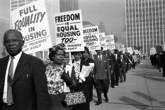 Walter P Reuther Library DN 1127 1 NAACP Pickets Housing 