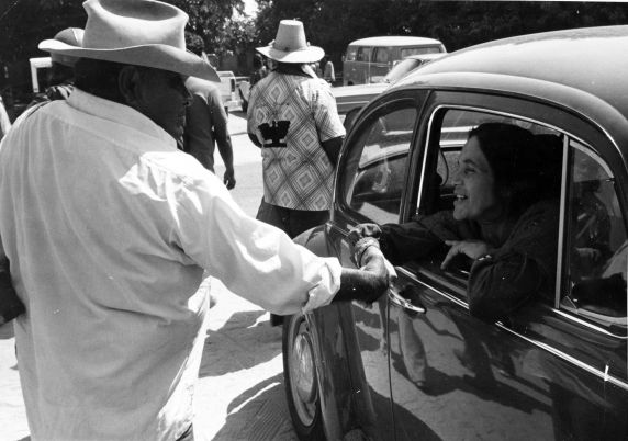 (189) Dolores Huerta, Gallo Strike, California,  1973