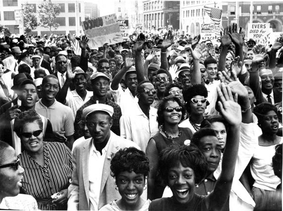 (25330) Civil Rights, Demonstrations, "Walk to Freedom," Detroit, 1963