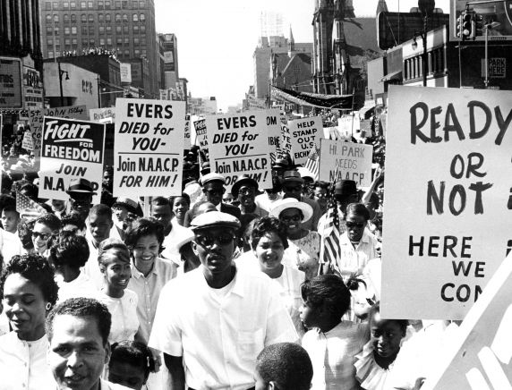 (25334) Civil Rights, Demonstrations, "March to Freedom," Detroit, 1963