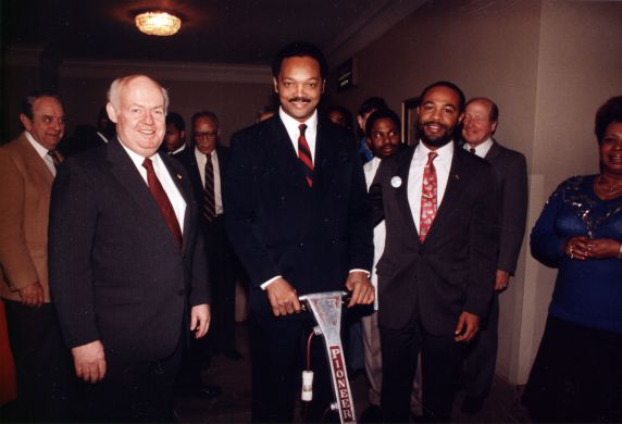 (29230) John Sweeney, Jesse Jackson, Executive Board Meeting, Wasington, D.C., 1987