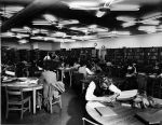 (9472) Buildings, libraries, Old Main, Detroit, Michigan, 1952