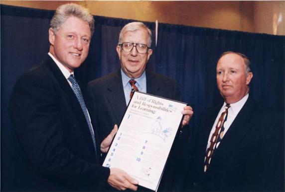 30813, President Bill Clinton, Albert Shanker, Ed McElroy 