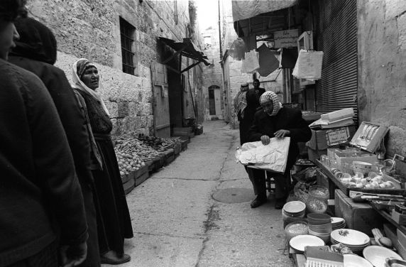 (10707) Merchants, Via Dolorosa, Jerusalem, Israel, 1978