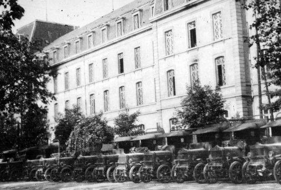 (11132) Base Hospital #17, Truck Convoy, Dijon, France, 1917
