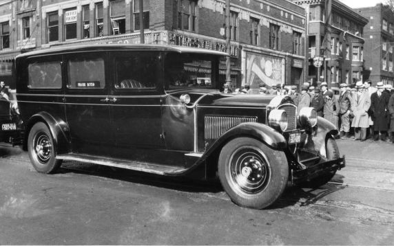 (11276) Ford Hunger March, Funeral Procession, Hearse, 1932