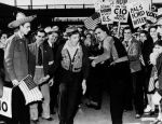 (11494) Ford Strike, Picket Lines, Dearborn, Michigan, 1941