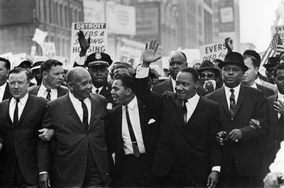 (11886) Civil Rights, Marches, "Walk to Freedom", Detroit, 1963