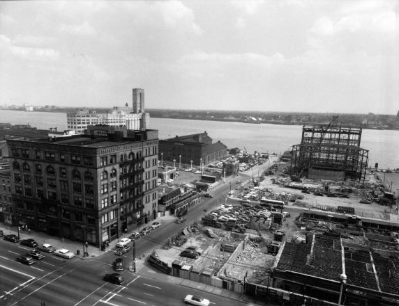 (10002) Districts, Civic Center, Hart Plaza, Detroit, Michigan, 1955