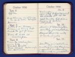 (12361) Arnold Zander appointment book, October 6-11, 1936