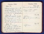 (12362) Arnold Zander appointment book, October 12-17, 1936