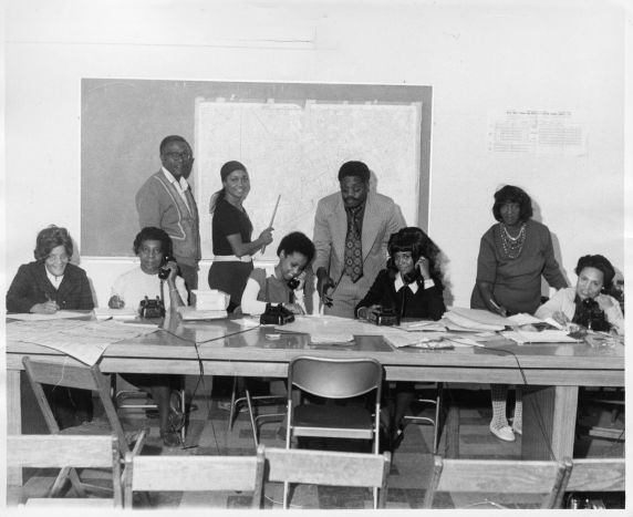 (12364) Phone Bank for Get Out the Vote, Detroit, 1972