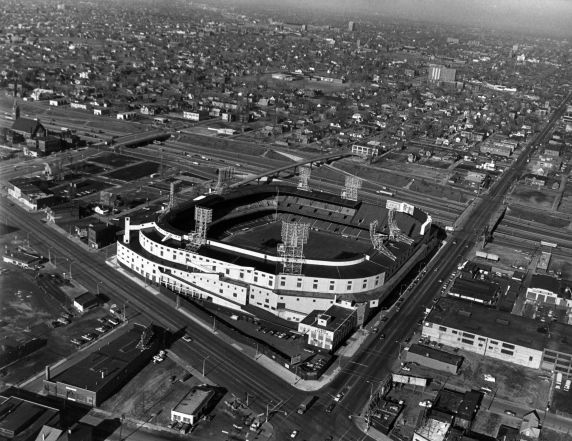 (2349) Buildings, Tiger Stadium, Navin Field, Baseball, Detroit, 1980