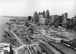 (2365) Buildings, Renaissance Center, Construction, Detroit, 1974