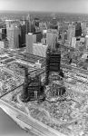 (2368) Buildings, Renaissance Center, Construction, Detroit, 1975