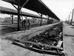(2447) Buildings, Transportation, Trains, Grand Trunk Railroad Station, Detroit, 1973