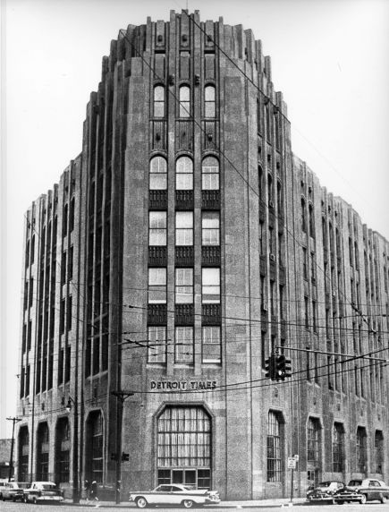 (2455) Buildings, Newspapers, Detroit Times Building, 1960