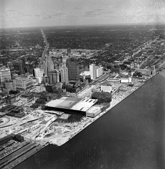 (2472) Buildings, Construction, Cobo Hall, Detroit, 1960