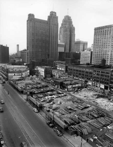 (2530) Buildings, City County Building, Coleman A Young Municipal Center, 1950