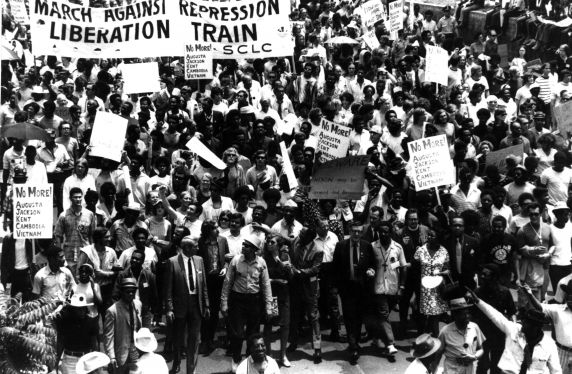 (25608) Civil Rights, Demonstrations, "March Against Repression," Atlanta, 1970