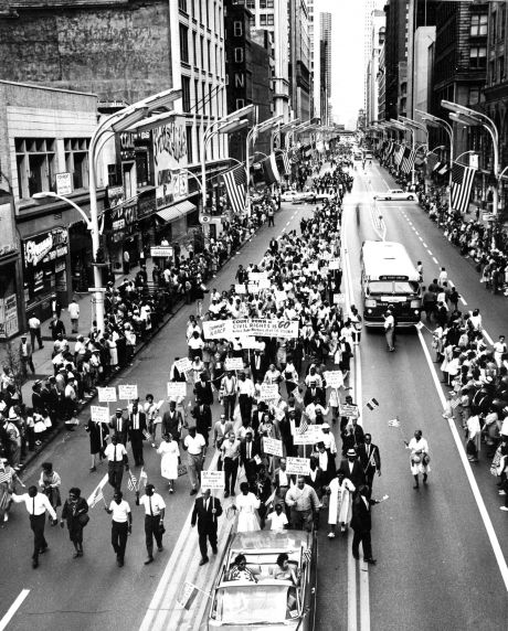 (25873) Civil Rights, Demonstrations; "Freedom March," Chicago, 1963