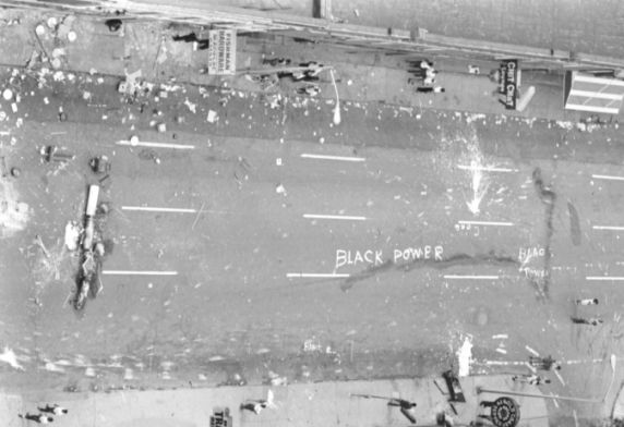 (26470) Riots, Rebellions, Aerial Views, 12th Street, 1967