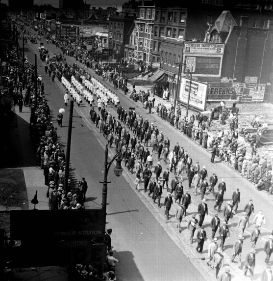 (27862) Prohibition, Demonstrations, "Beer Parade," 1932