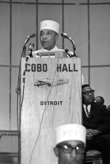 (27993) Nation of Islam, Elijah Muhammad, Meetings, Detroit, 1965