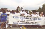 (28075) Demonstrations, Civil Rights March, Anniversary, Detroit, 2003