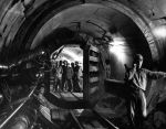 (2832) Utility Tunnels, Workers, Detroit, Michigan, 1956