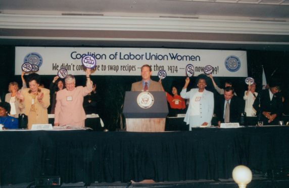 (28350) CLUW; Coalition of Labor Union Women conventions; Al Gore