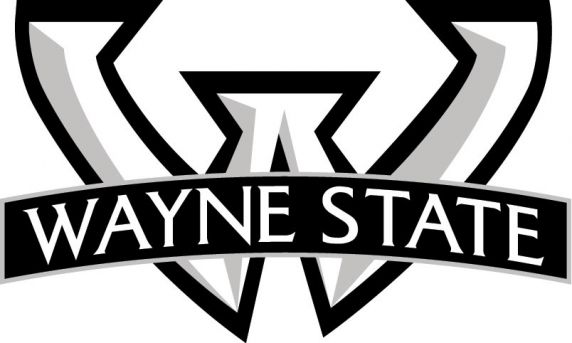 (28403), University logo, Wayne State University, Detroit, Michigan, 2012.
