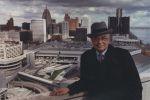 (28672) Mayor Young, Downtown Detroit, Skyline, 1991