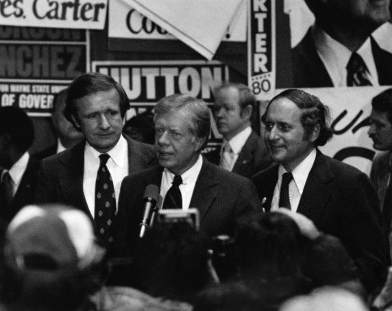(28779) Presidents, Jimmy Carter, Riegle, Levin, Detroit, 1980