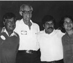 (288) Fred Ross, Cesar Chavez, Luis Valdez, and Dolores Huerta, c. 1980s