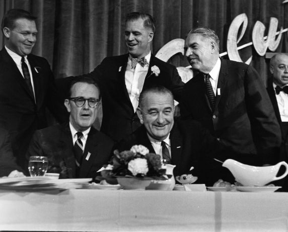 (28839) Presidents, Lyndon Johnson, Detroit, 1964