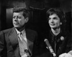 (28849) Political Campaigns, John Kennedy, Jacqueline Kennedy, Detroit, 1960