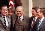 (28869) Presidents, Ronald Regan, Jerry Ford, George H.W. Bush, Birmingham, 1980