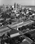 (2895) Skyline, Detroit, Land View, Downtown, 1952