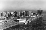 (2915) Skyline, Detroit, Riverfront, Downriver View, 1980