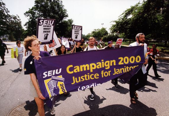 (29189) Local 82, Justice for Janitors Demonstration, Catholic University, Washington, D.C., 2000