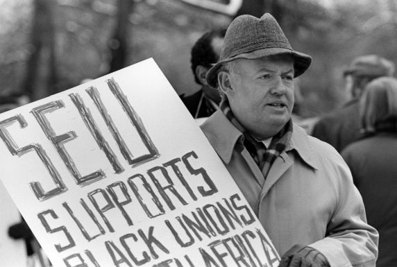 (29233) John Sweeney, South African Embassy Demonstrations, Washington, D.C., 1985 