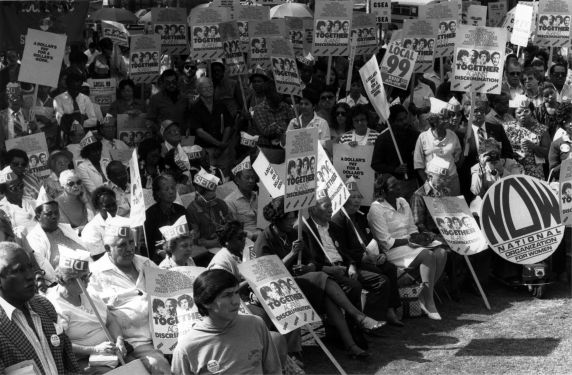 (29237) Demonstrators, Pay Equity Rally, Los Angeles, California, 1985