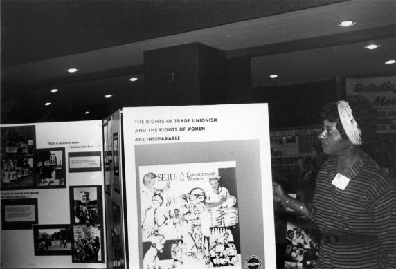 (29289) Exhibit, First CLUW Biennial Convention, Statler Hotel, New York, New York, 1979