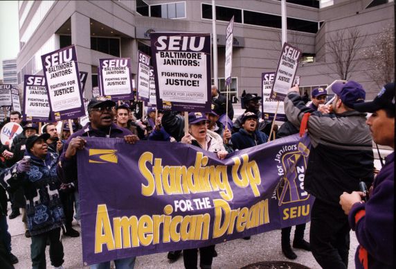(29315), Local 82, Justice for Janitors, March for Justice, Baltimore, Maryland, 2001
