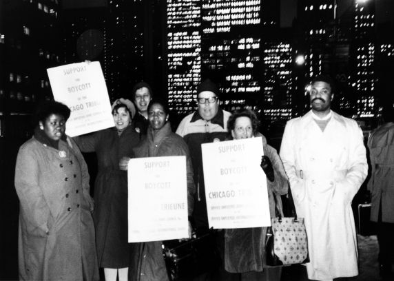 (29403) Joint Council 1 Demonstrators, Chicago Tribune Boycott, Chicago, Illinois, 1985