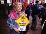 (29449) Demonstrator, Chicago Living Wage and Jobs Campaign, 21st SEIU International Convention, Chicago, Illinois, 1996