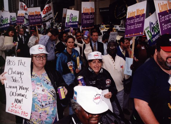 (29450) Local 880 Demonstrators, 21st SEIU International Convention, Chicago, Illinois, 1996