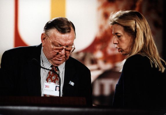 (29645) Richard Cordtz, Anna Burger, 21st SEIU International Convention, Chicago, Illinois, 1996