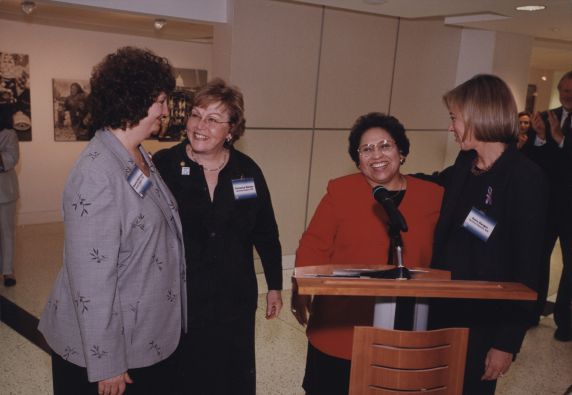 (29648) Anna Burger, Linda Chavez, AFL-CIO Convention, Las Vegas, Nevada, 2001